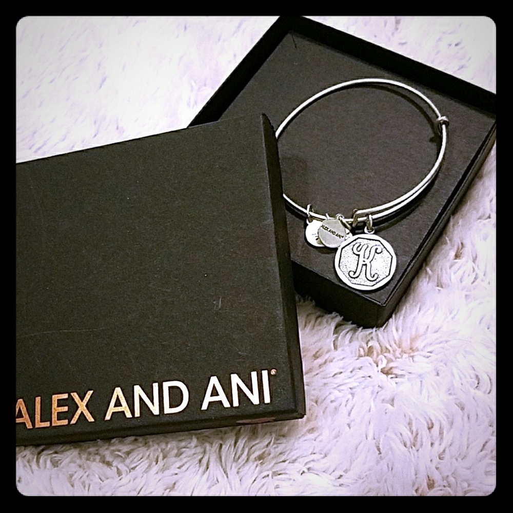 Alex and Ani "K" Initial Charm Bracelet